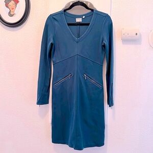 Athletea Casual Zipper Dress Sweatshirt Long Sleeve